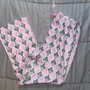 Mayfair Pink and Gray Patterned Pajama Pants Size 1X
